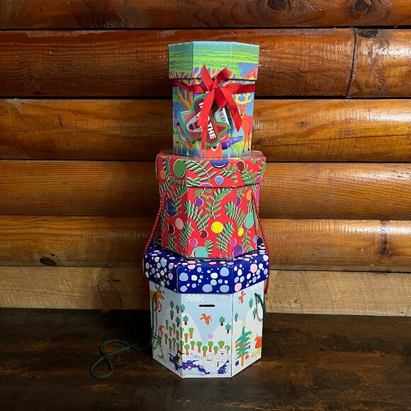 3 Empty Octagonal LUSH Gift Boxes for Reuse, Storage, Display, or Collecting - Picture 3 of 6